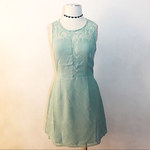 Lace Sheer Low Cut Open Back Formal Dress - Picture 3 of 5